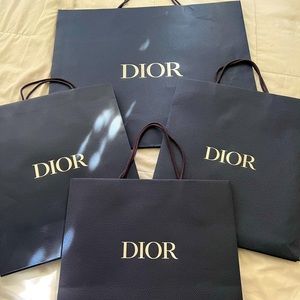 Christian Dior shopping bags (set of 4)